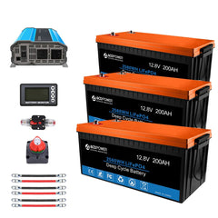 Acopower 600W Portable Solar Power Kit with 400Ah Lithium Battery