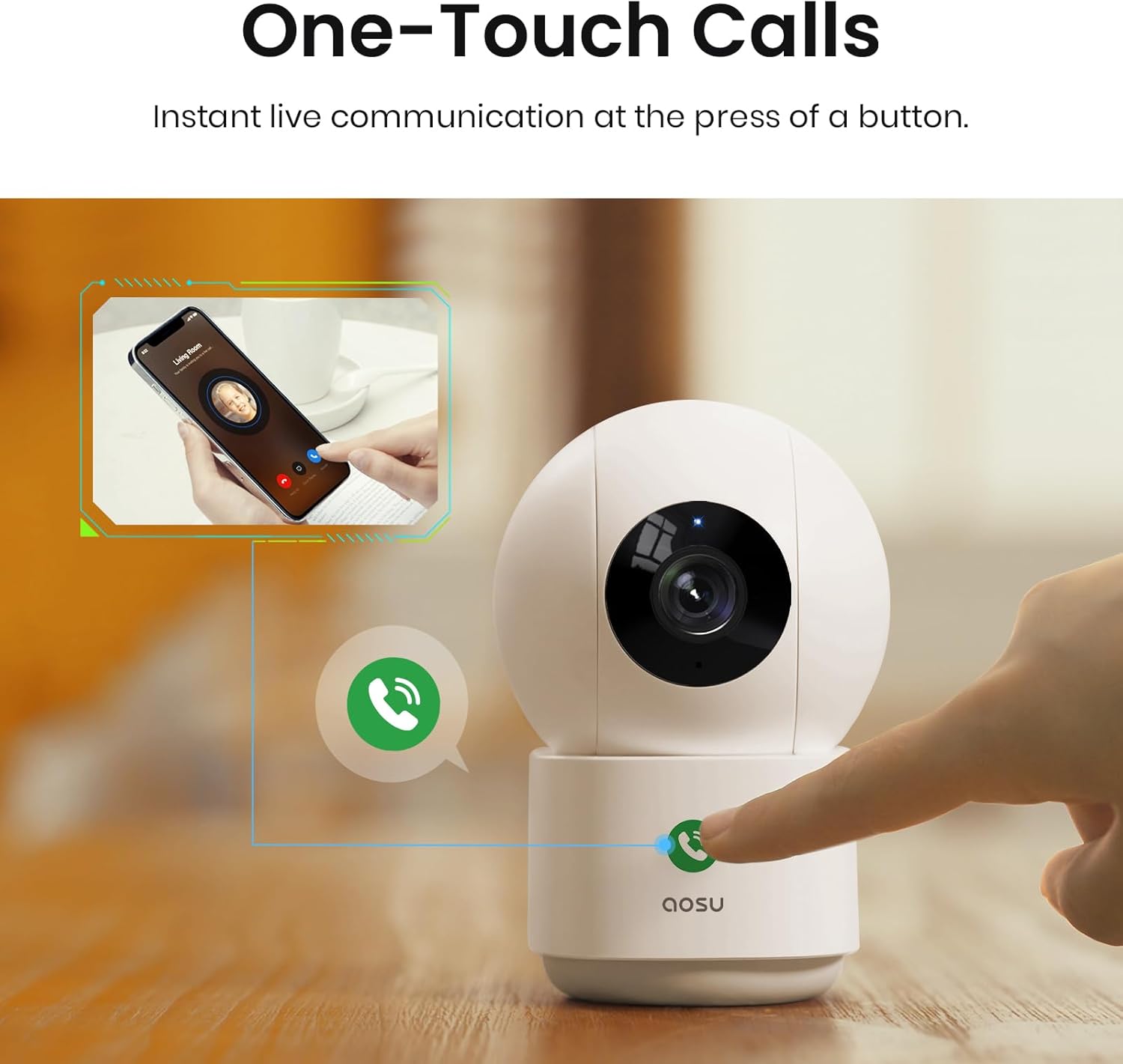 AOSU 2K Indoor Security Camera: Your Home's Protector and Companion