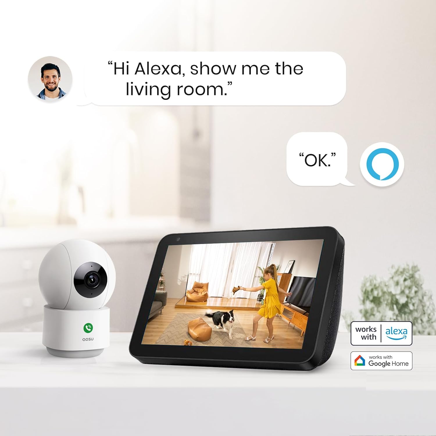 AOSU 2K Indoor Security Camera: Your Home's Protector and Companion