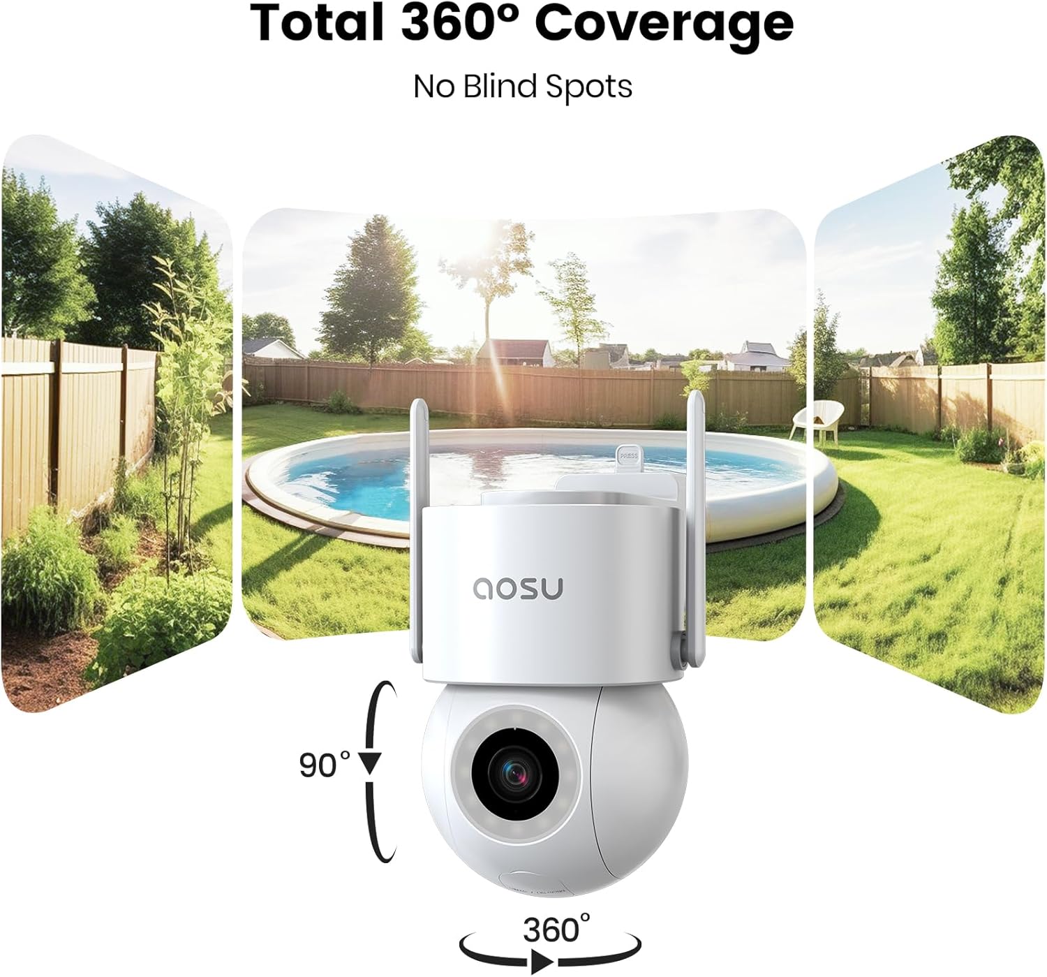 AOSU 3K Outdoor Wired Security Camera - Keep Your Space Secure