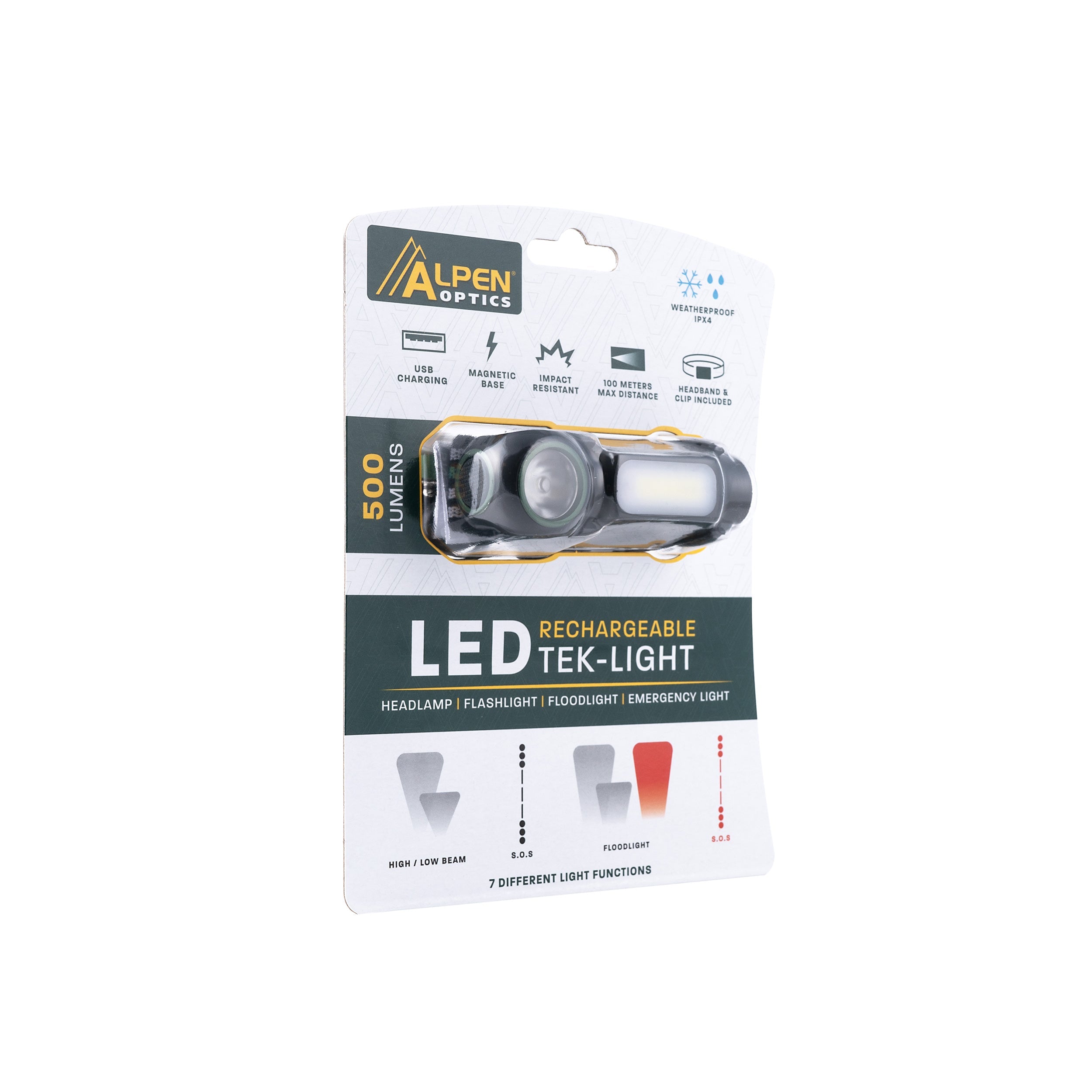 Alpen Tek-Light: Your Ultimate Rechargeable LED Headlamp for Adventure