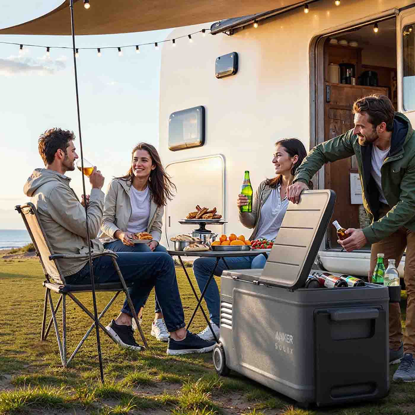 Anker SOLIX EverFrost 2 58L/61QT Electric Cooler - The Ultimate Cooling Companion for Adventures