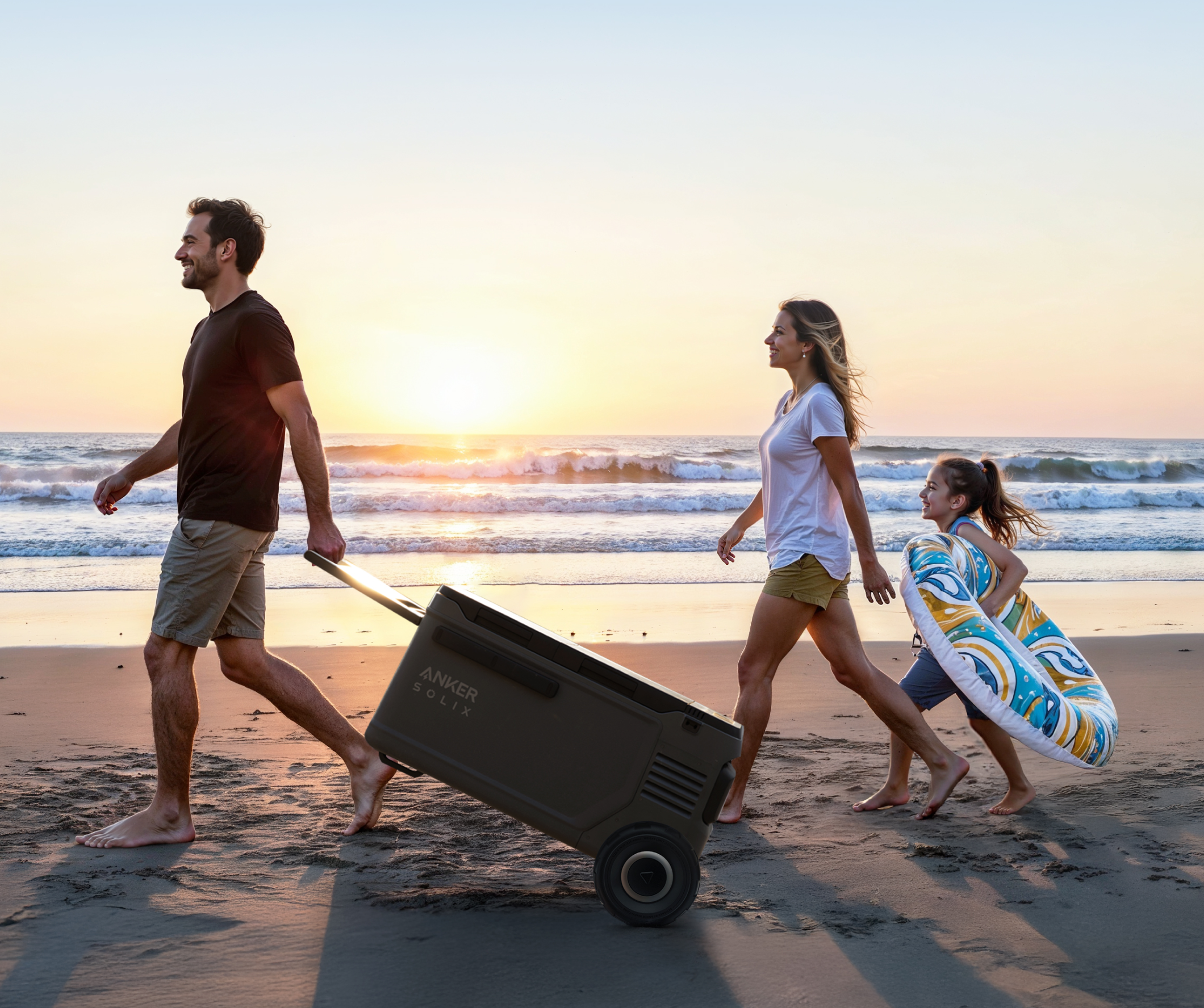 Anker SOLIX EverFrost 2 Beach-Ready Wheels for Easy Exploration