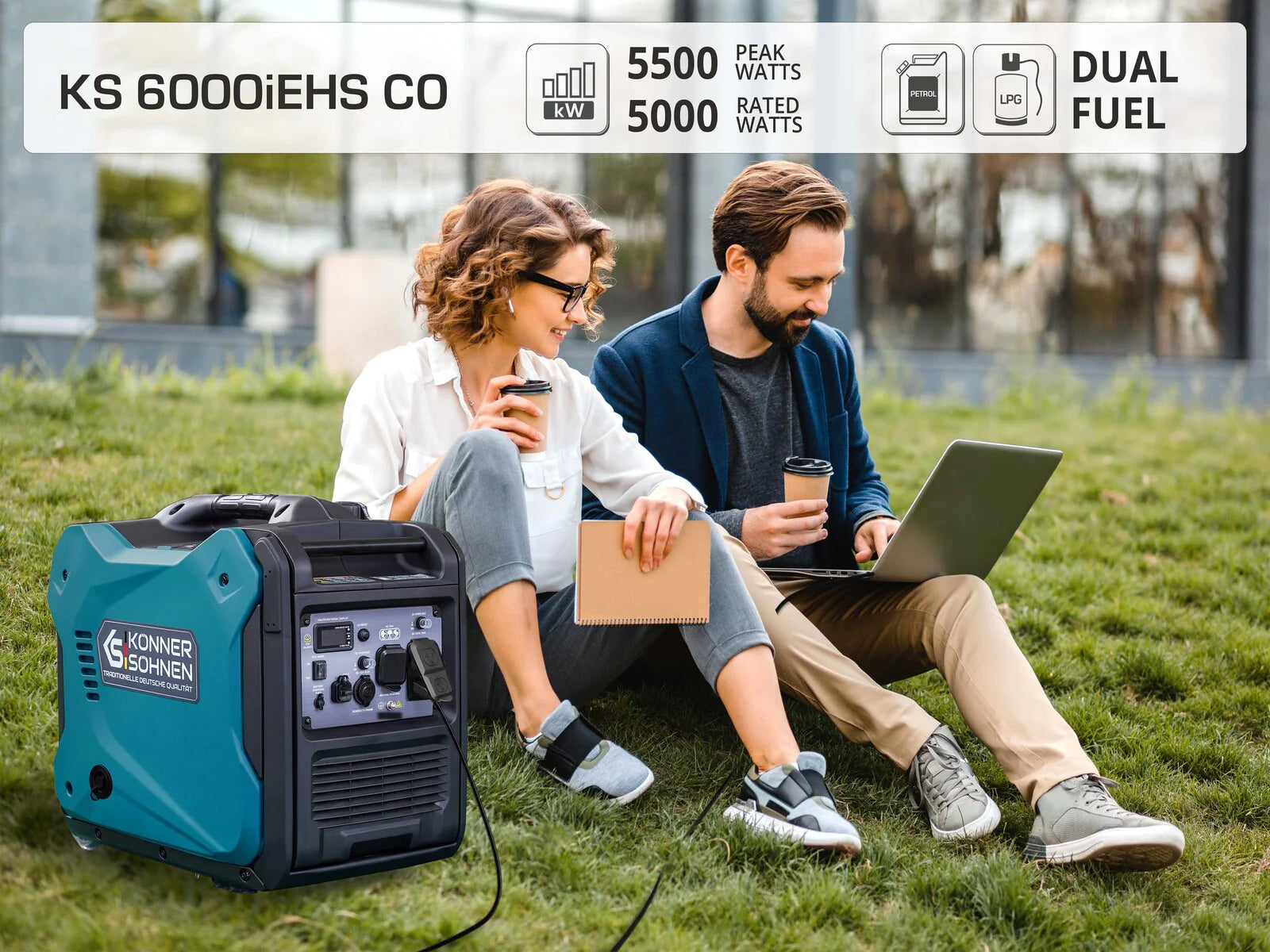 KS 6000iEHS CO Dual-Fuel Inverter Generator - Your Reliable Power Companion