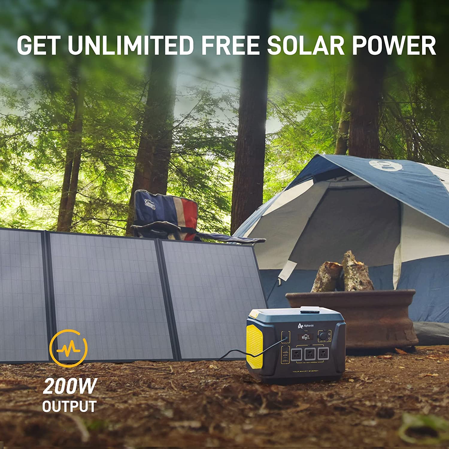 AlphaESS SP200 Foldable Solar Panel - Your Portable Powerhouse