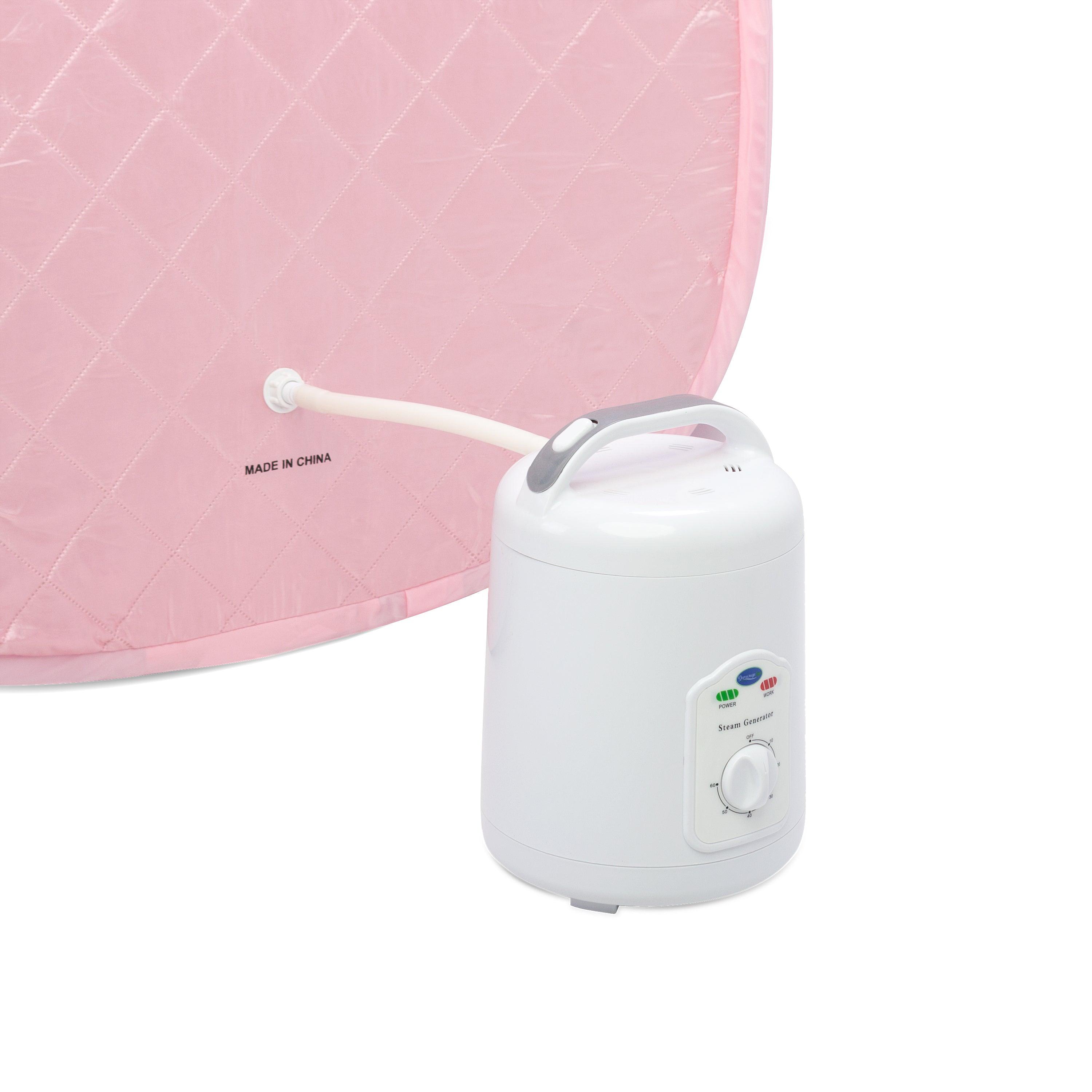 Durasage Personal Foldable Steam Sauna - Your Home Relaxation Oasis in Light Pink
