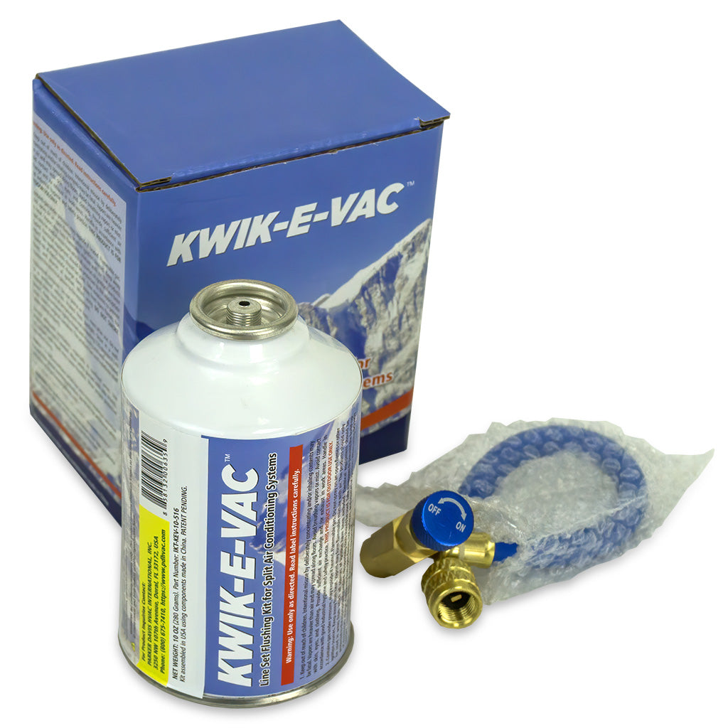 KWIK-E-VAC Mini Split AC Line Set Flushing Kit - Simplify Installation!