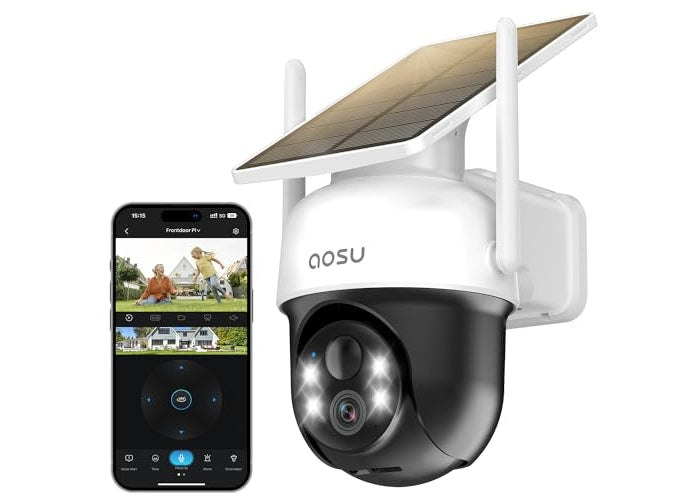 AOSU Outdoor 2K Solar-Powered Security Camera - Your Ultimate Home Protection