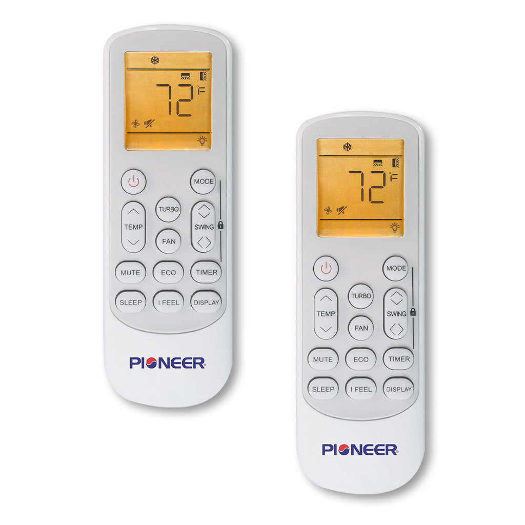 Pioneer Diamante 1.5-Ton Dual Zone Wi-Fi Enabled 22 SEER2 Energy-Star Wall Mount Air Conditioner & Heat Pump