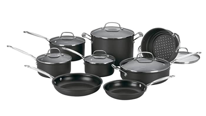Cuisinart 14-Piece Chef's Classic Non-Stick Hard Anodized Cookware Set - Your Culinary Dream Team