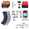 Acopower 550W Flexible Solar RV Kit with 300Ah Li - Ion Battery