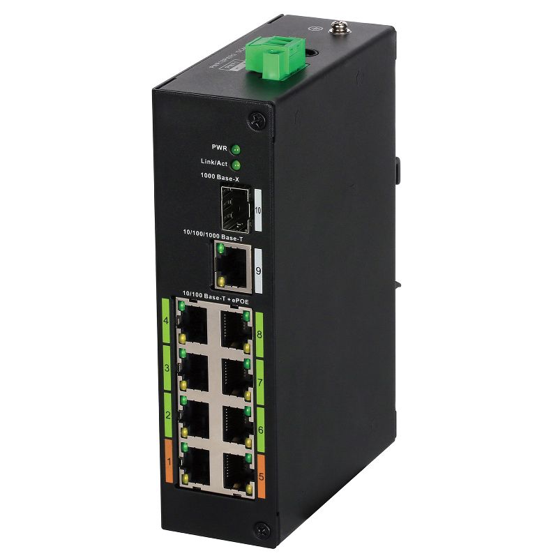Lorex AEX8 8-Port Extended Power over Ethernet Switch - Your Surveillance Network's Powerhouse