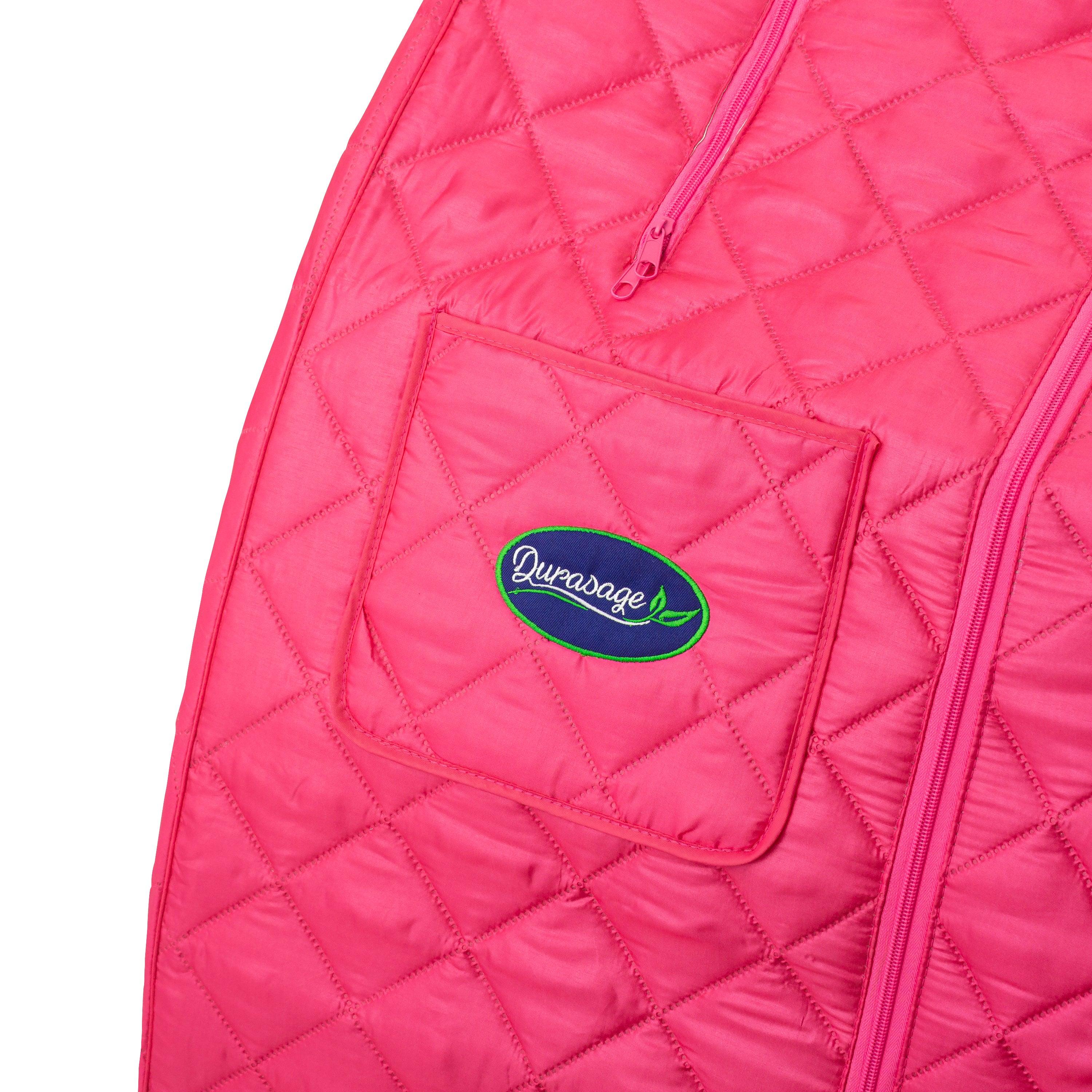 Durasage Lightweight Portable Home Spa: Relaxing Steam Sauna with 60-Minute Timer, 800-Watt Generator, and Included Chair - Fuchsia