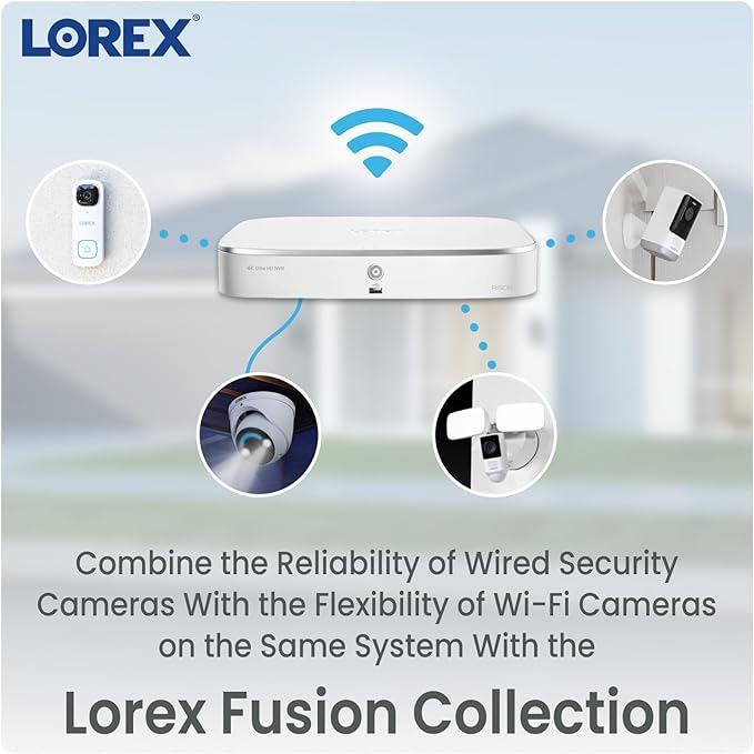 Lorex Outdoor Wi-Fi Battery Security Camera - 2K 4.0MP, White