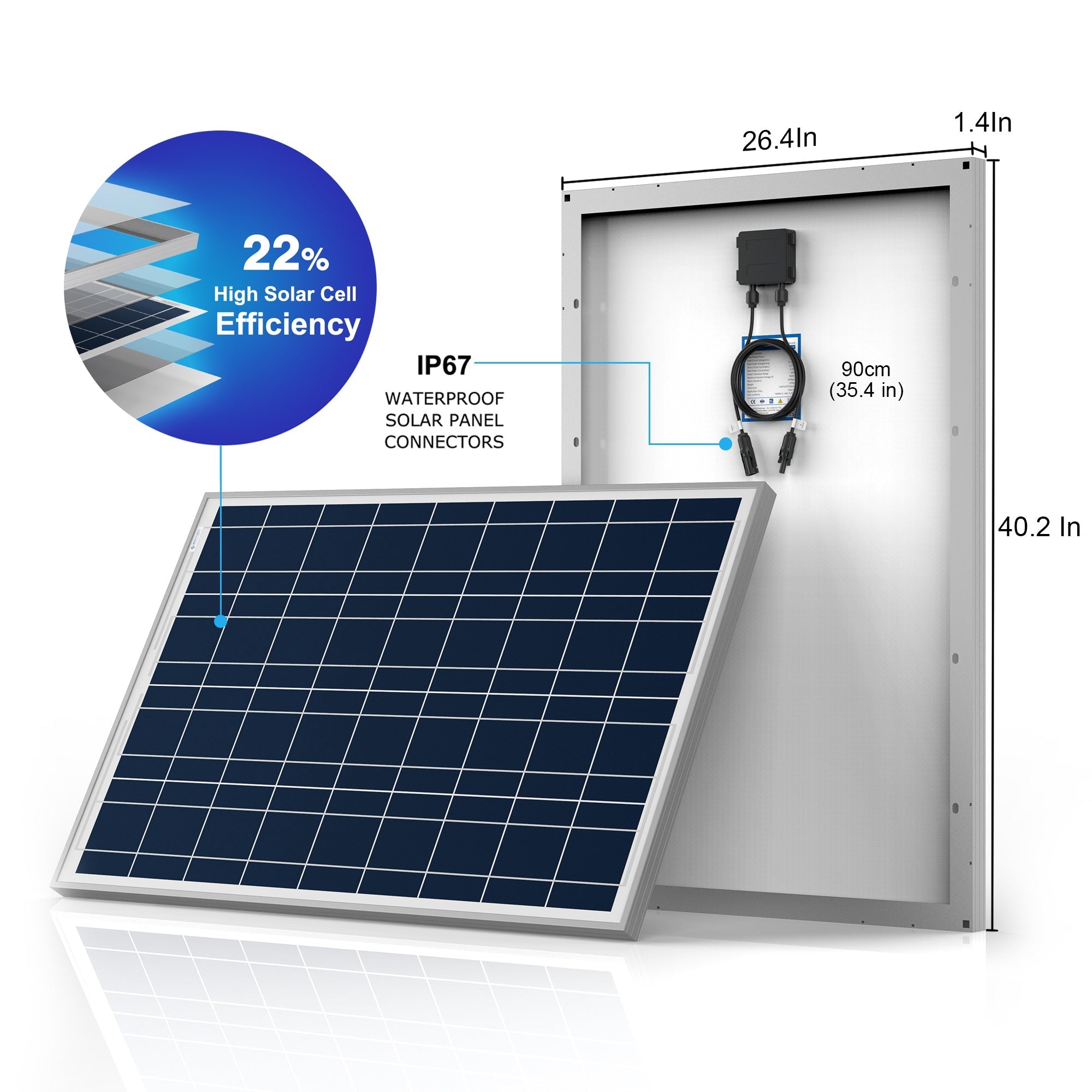 Acopower 100W Polycrystalline 200Ah Li-Ion Solar Kit