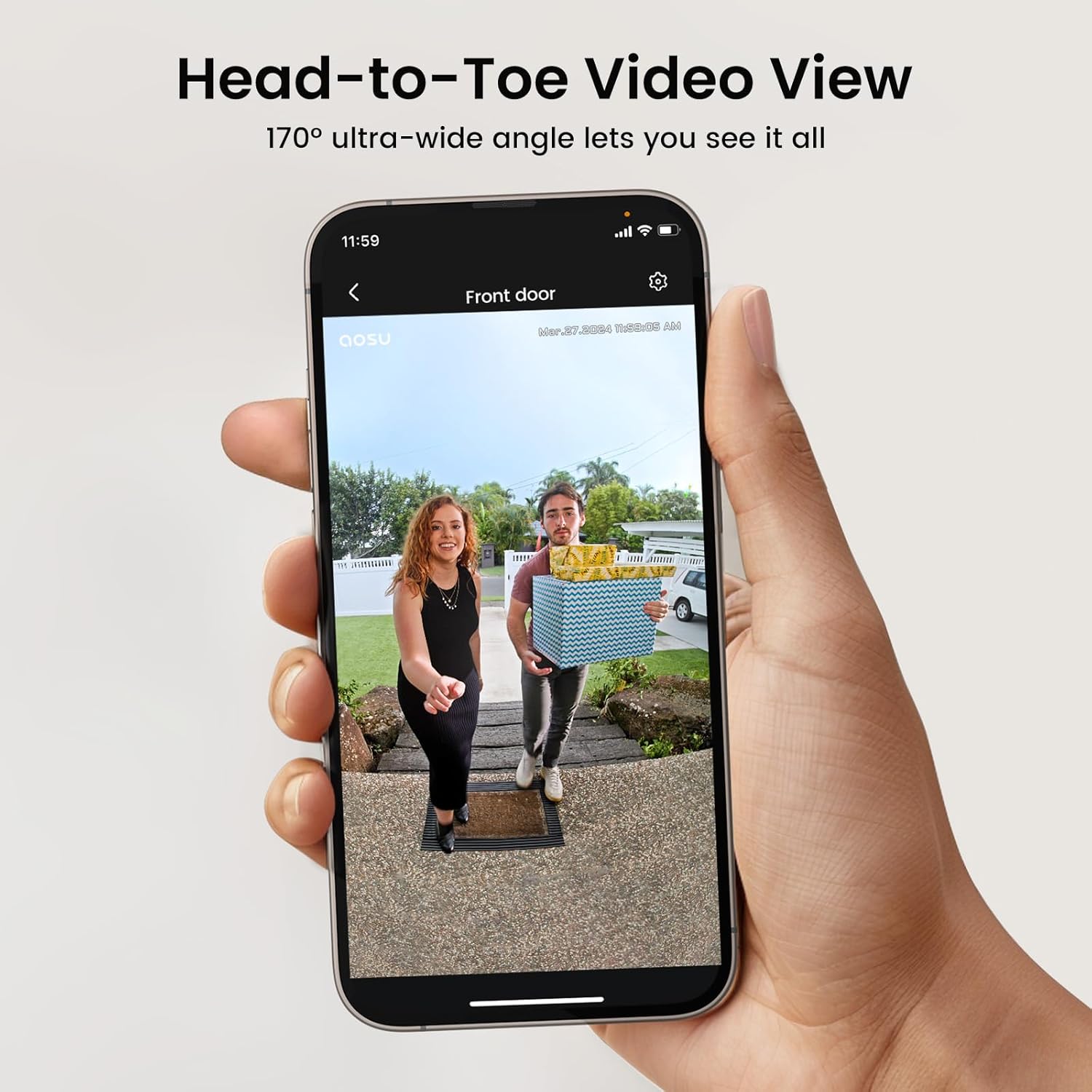 AOSU V8E Smart Wireless Video Doorbell - Your Home's Guardian
