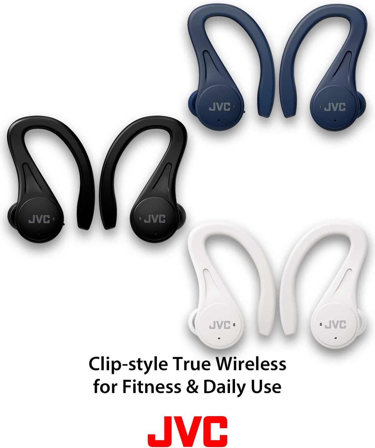 JVC True Wireless Sport Clip Earbuds - Unleash Your Active Lifestyle