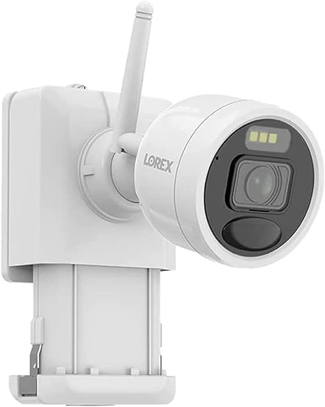 Lorex 8-Camera 2K 4.0-MP Wi-Fi Battery NVR Security System with 32GB Storage, White