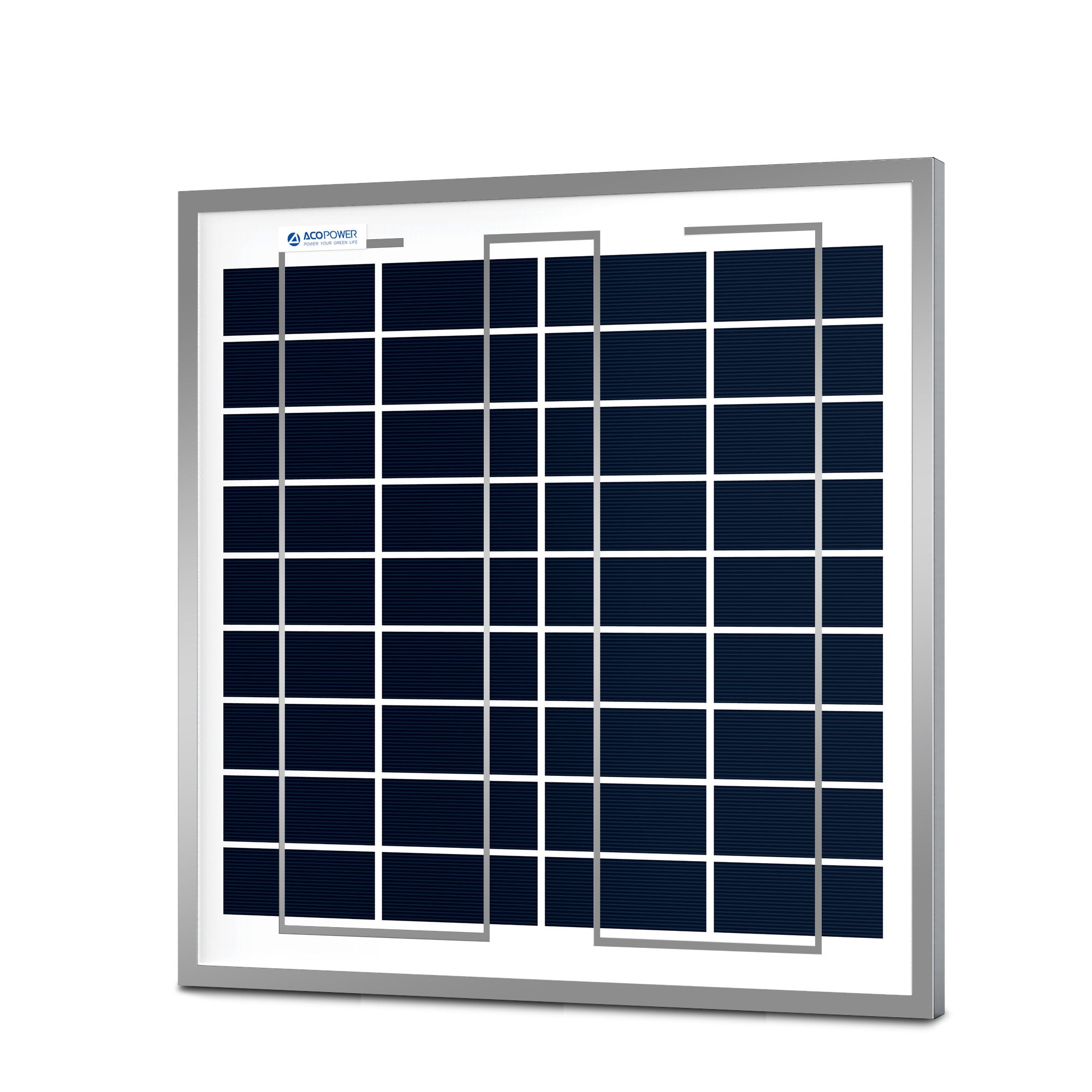 Acopower 15W Polycrystalline Solar Panel for Home and Road