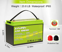 Acopower 12V 100Ah LiFePO4 Deep Cycle Lithium Battery - The Ultimate Power Solution