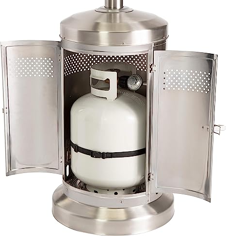 CozyChill Cuisinart Stainless Steel Propane Patio Heater - Warm Your Outdoor Space