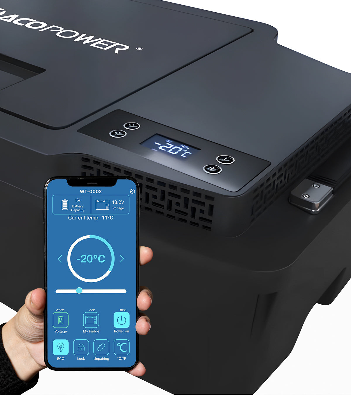 Acopower 20L Tesla Model 3 Portable Car Freezer - Keep Your Drinks and Food Cool on the Go!
