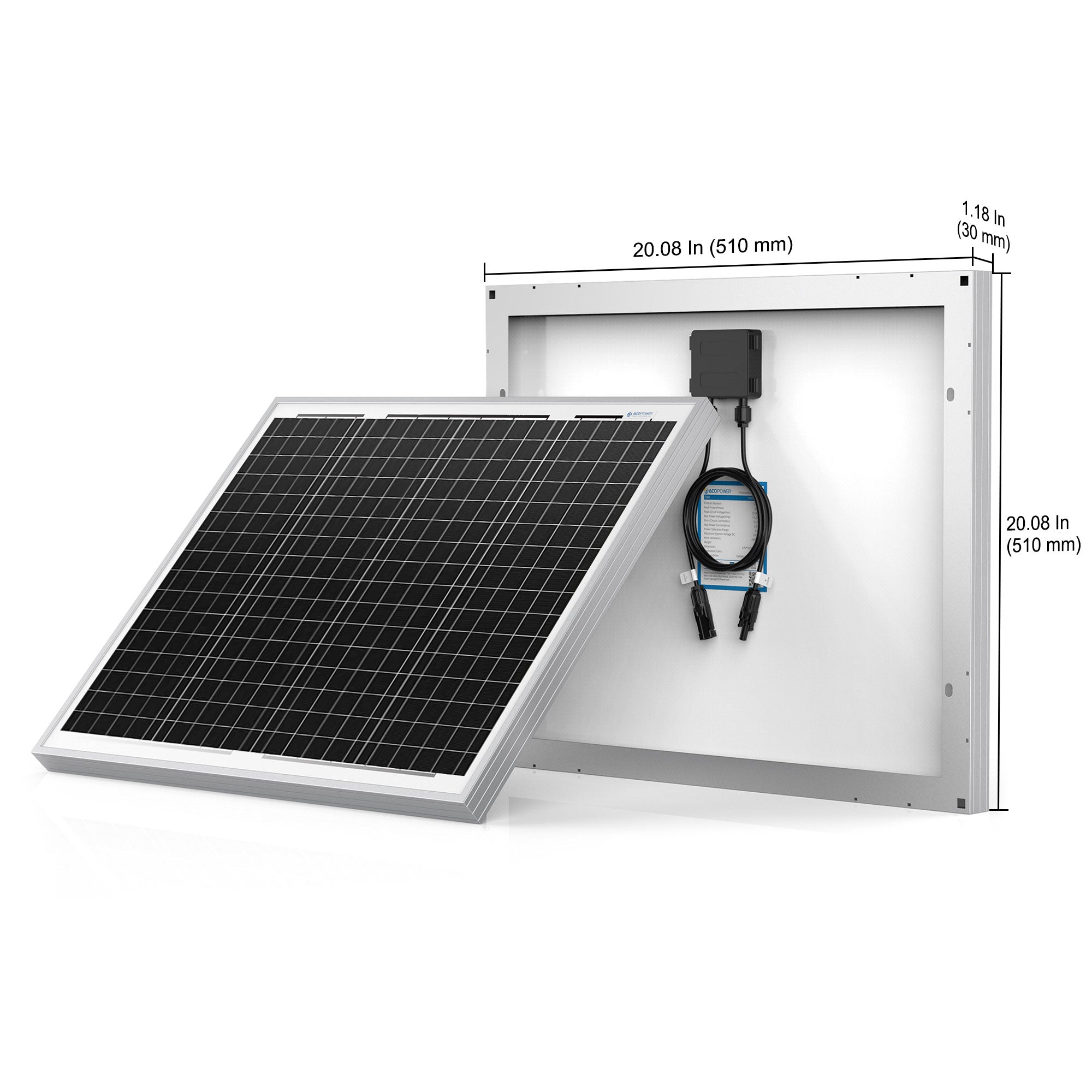 Acopower 50W+5A Mono Kit - Ultimate Solar Power Solution