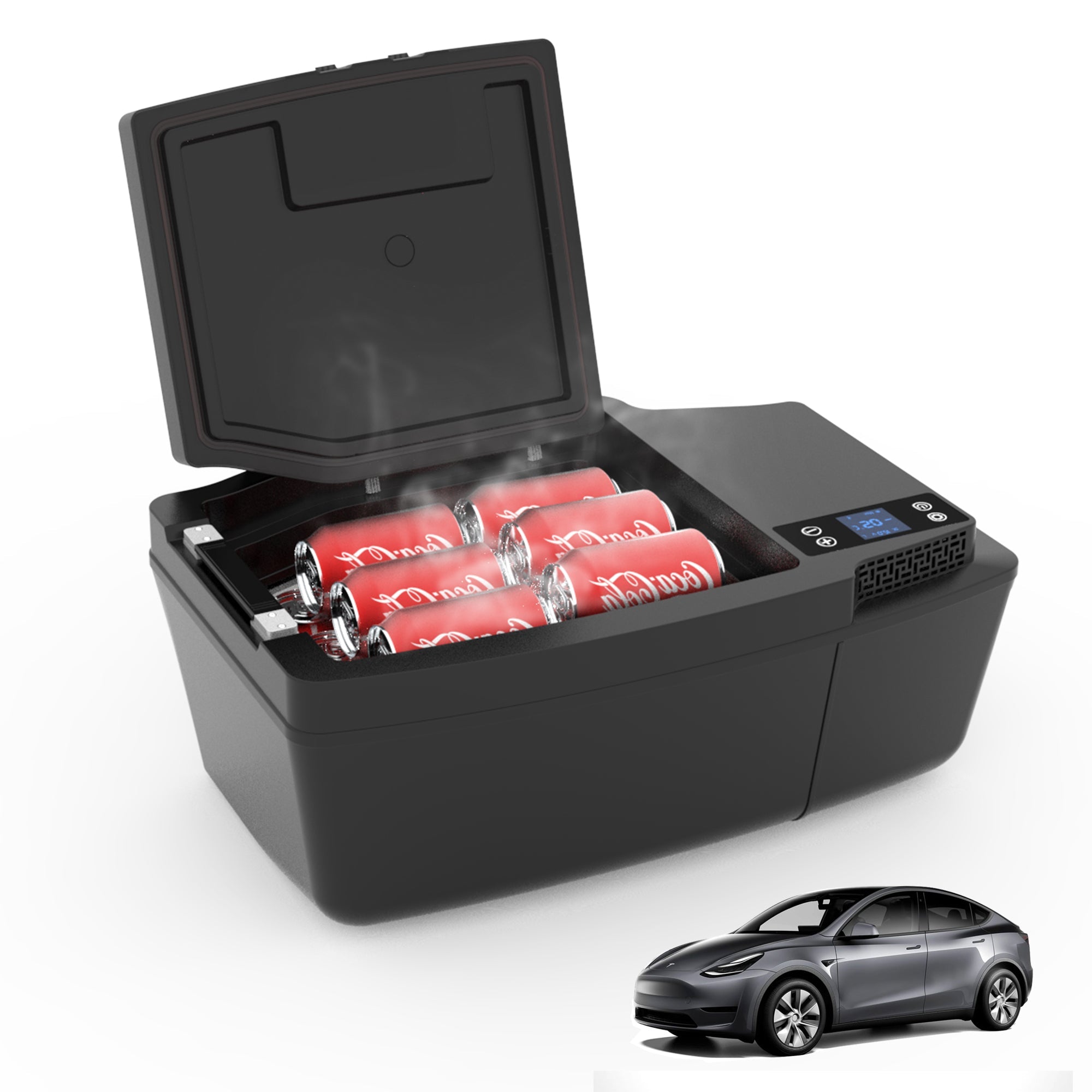 Acopower 20L Tesla Model 3 Portable Car Freezer - Keep Your Drinks and Food Cool on the Go!