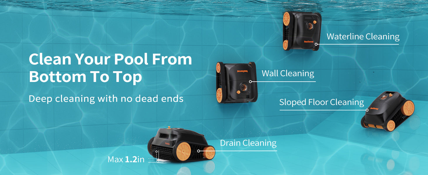 Coasteering Nebula SP5 - The Ultimate Cordless Pool Cleaner