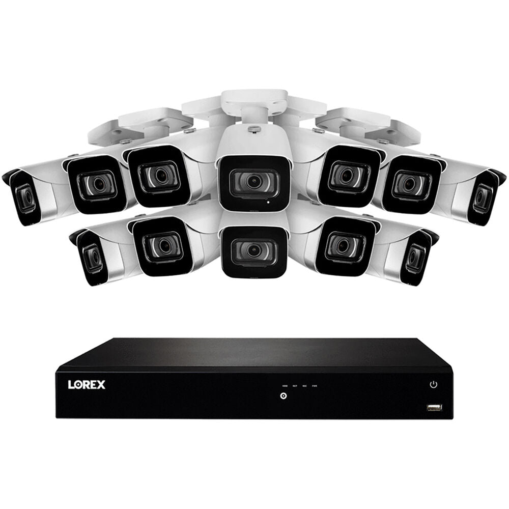 Lorex 16-Channel 4K UHD Security System with 3TB HDD and 12 Night Vision Bullet Cameras
