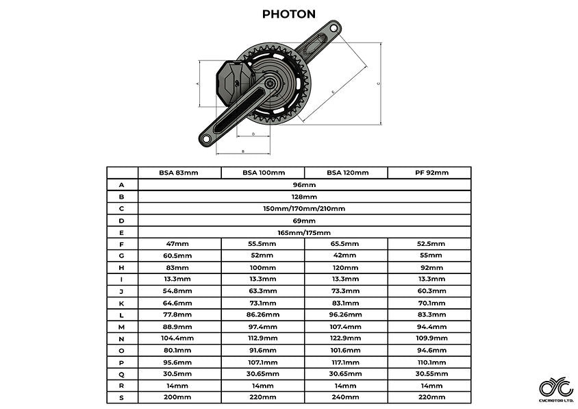 CYC Photon 750W Mid-Drive Conversion Kit - Upgrade Your Ride!
