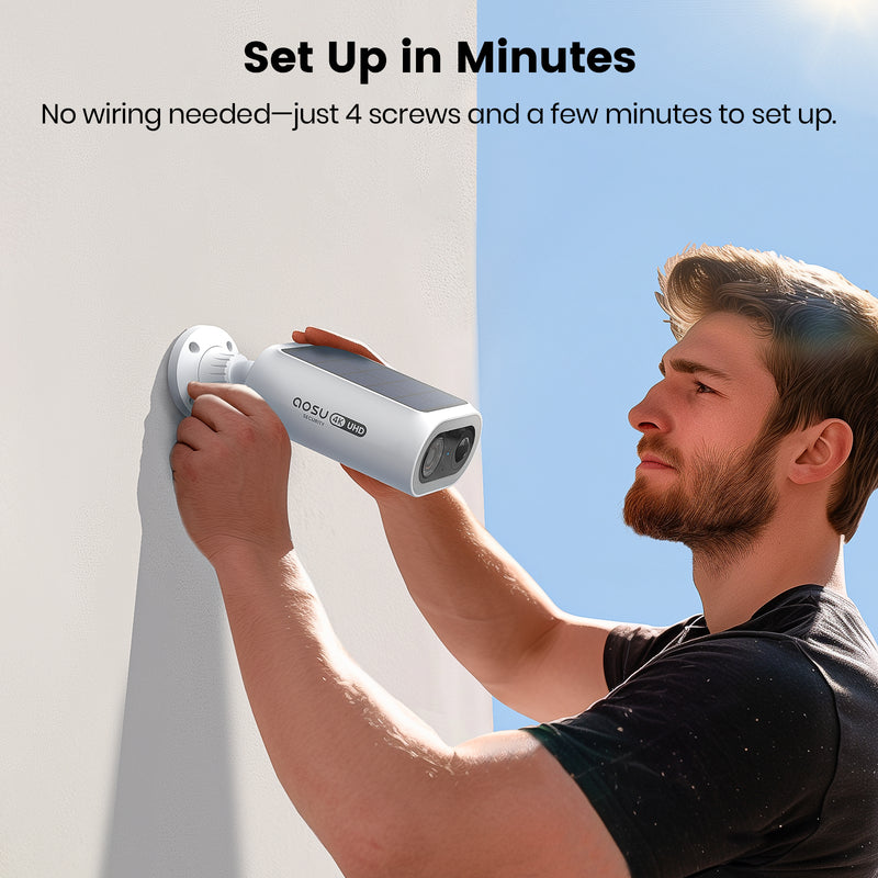 AOSU SolarCam P1 Max - Your Home's Unbeatable 24/7 Security Guardian