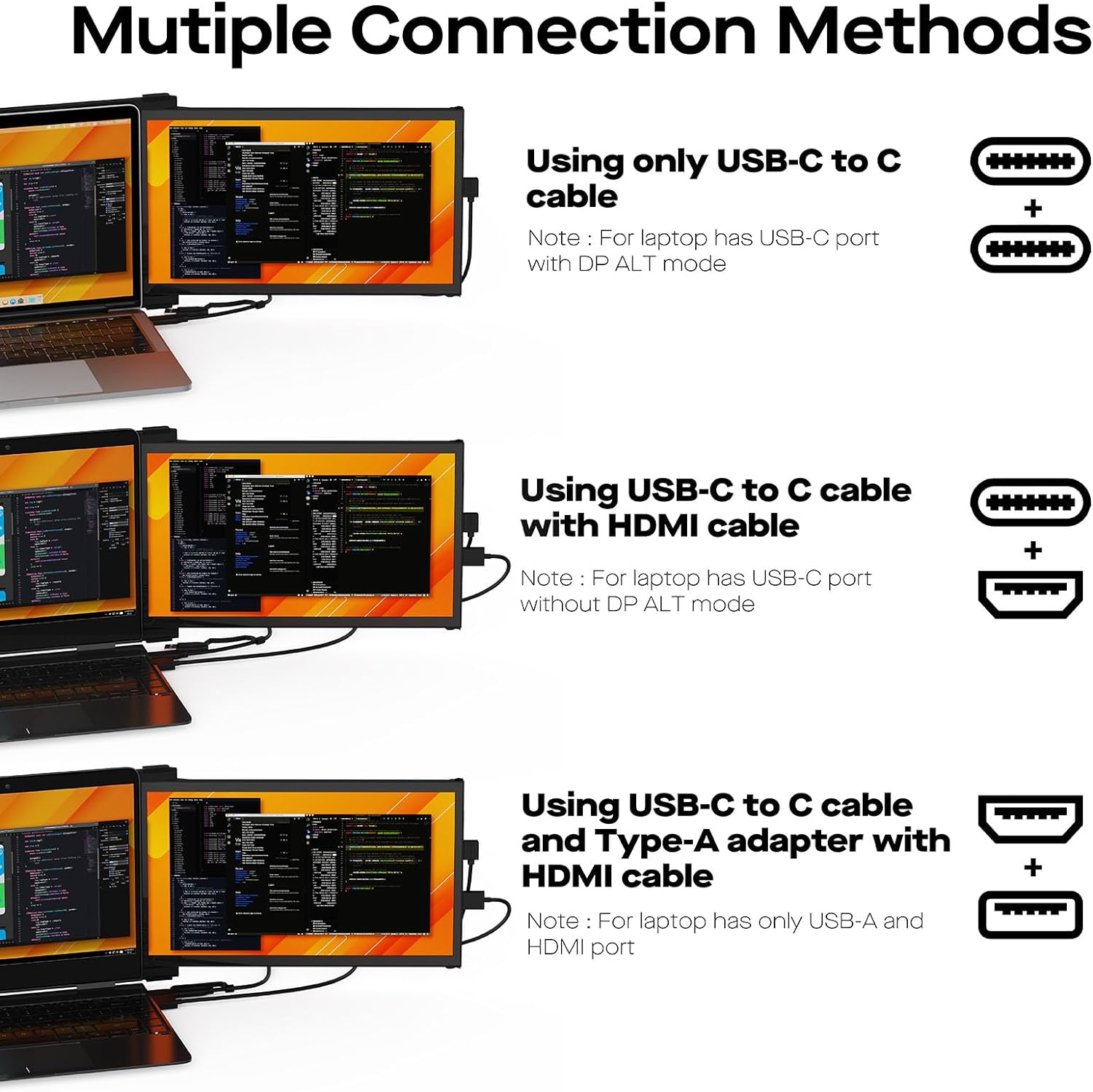 Mobile Pixels Dual Screen Portable Monitor - Ideal for On-the-Go Productivity