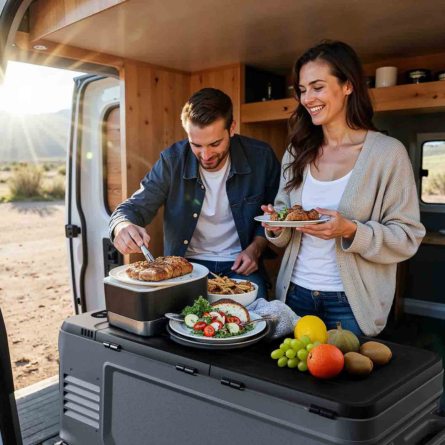 Anker SOLIX EverFrost 2 58L/61QT Electric Cooler - The Ultimate Cooling Companion for Adventures