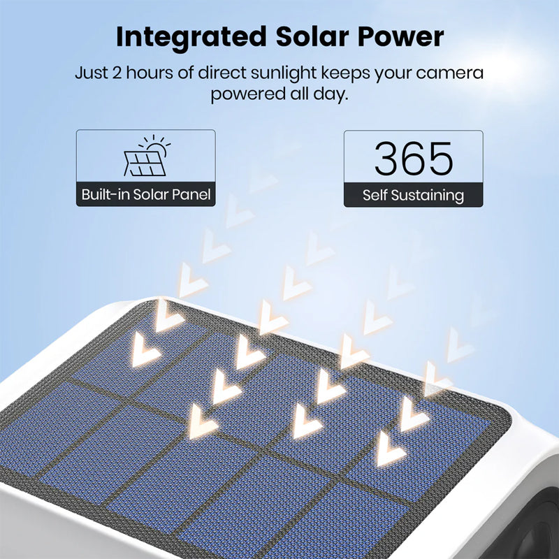 AOSU Wireless Outdoor 4-Camera Solar Security Kit - C8E-4H