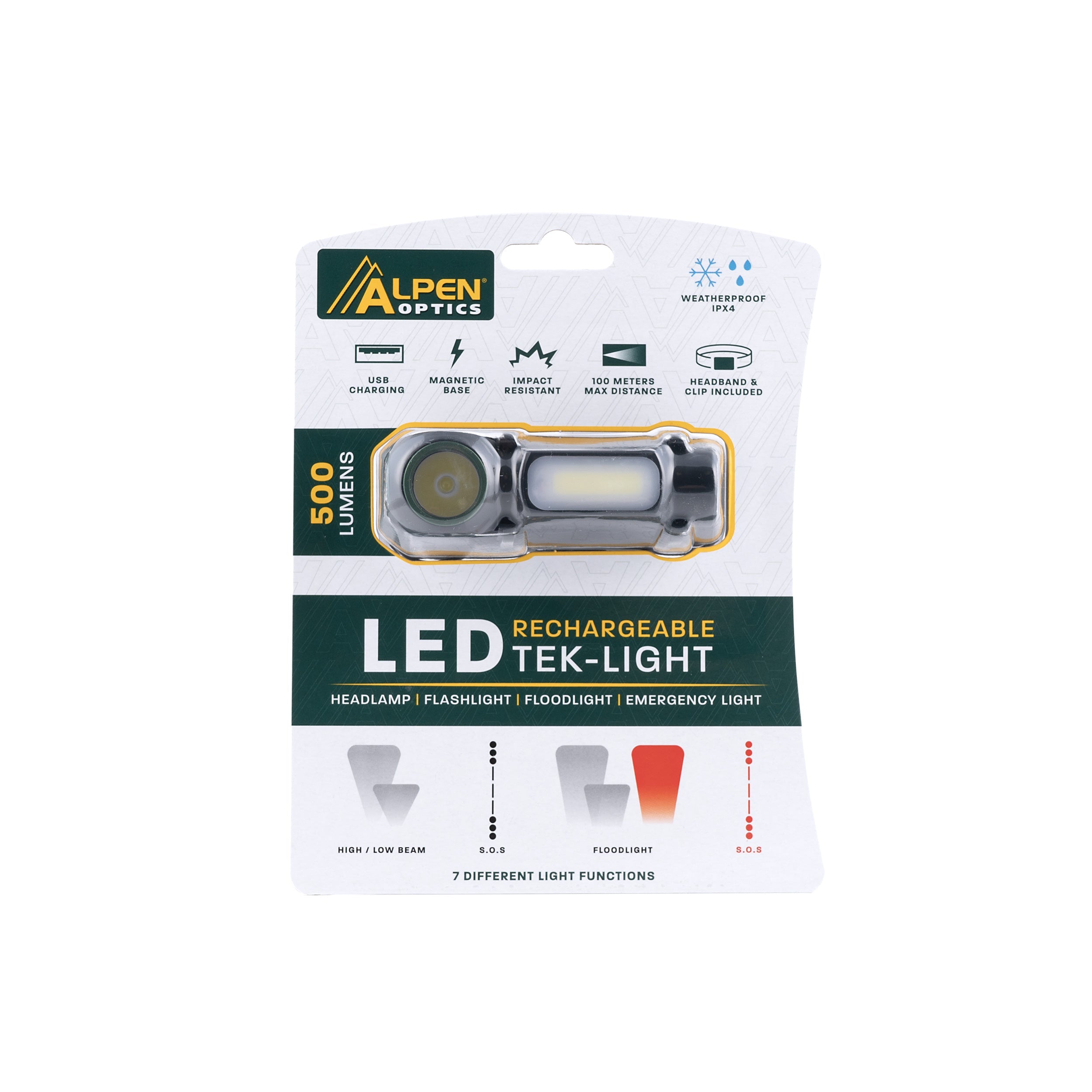 Alpen Tek-Light: Your Ultimate Rechargeable LED Headlamp for Adventure