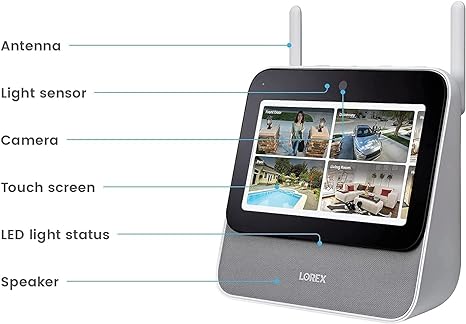 Lorex Smart Wi-Fi Home Security System with 2K Outdoor Cameras and Range Extender