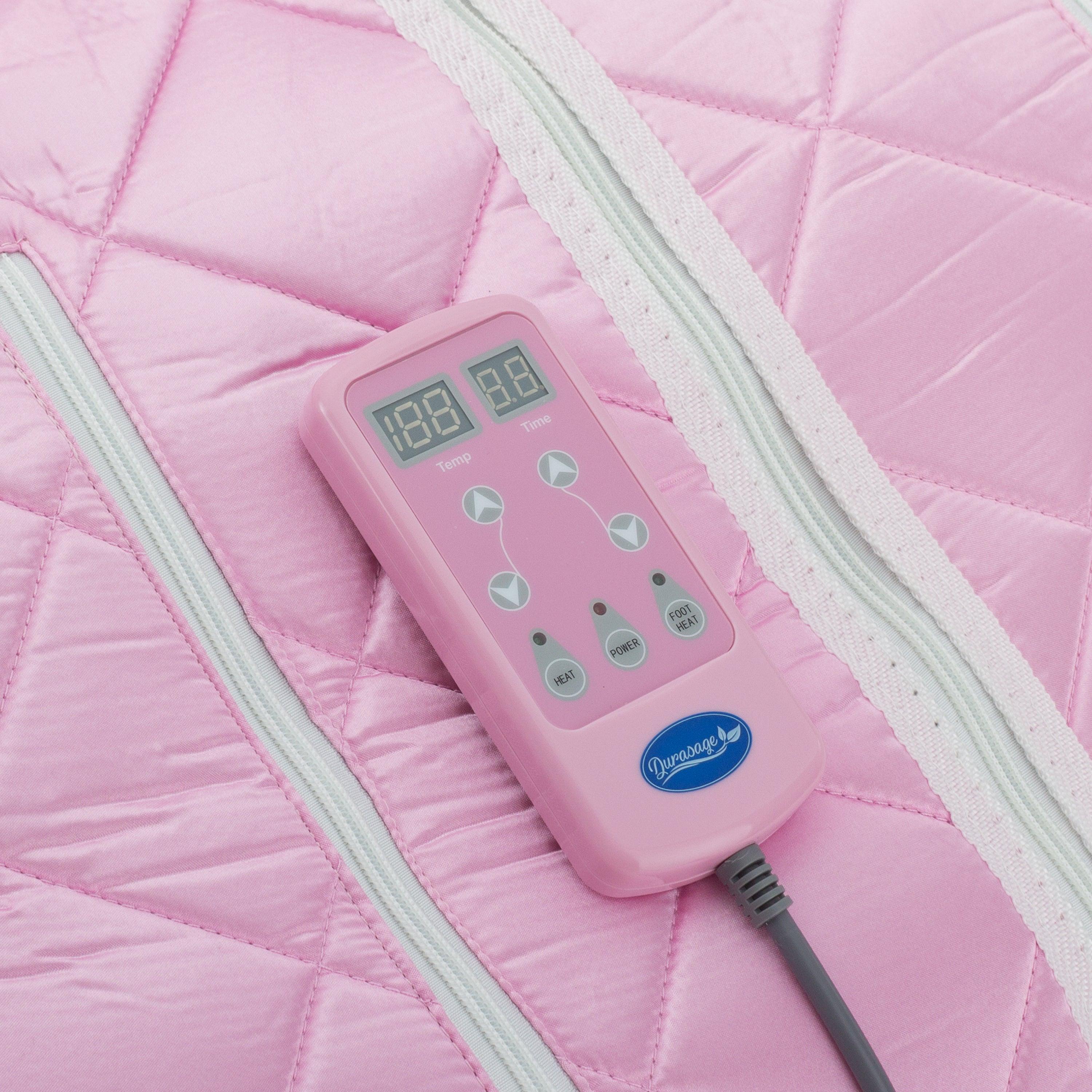 Durasage Health Large Portable Low EMF Negative Ion Indoor Sauna - Your Relaxing Oasis in Pink