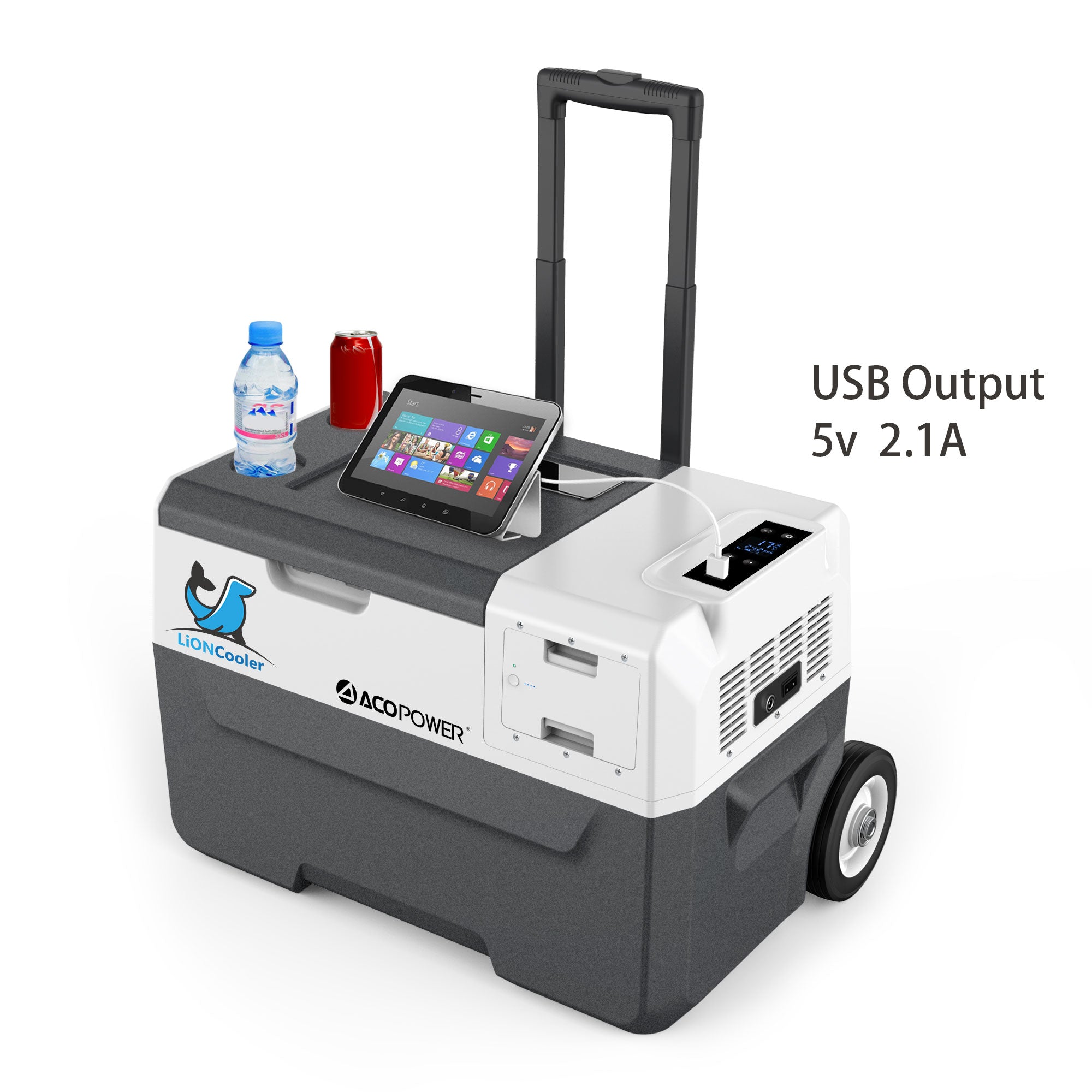 Acopower LionCooler X30A 32-Quart Portable Solar-Powered Refrigerator and Freezer