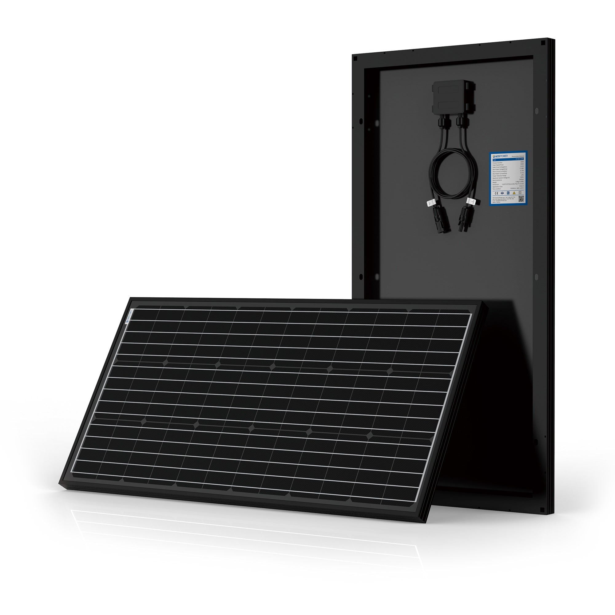 Powerful 100W Acopower Mono Solar Modules