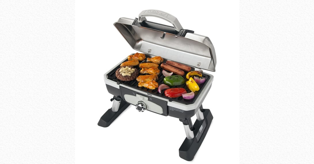 Cuisinart Compact Stainless Steel Tabletop Gas Grill for Ultimate Grilling Delights