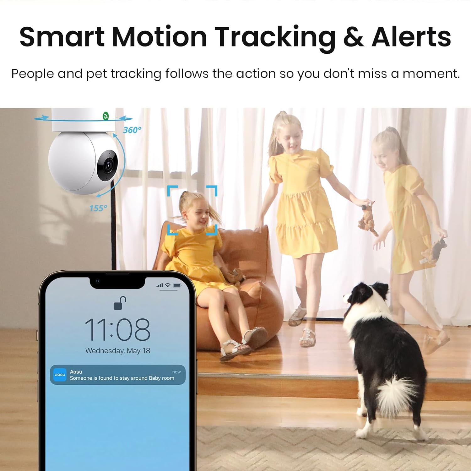 AOSU 2K Indoor Security Camera: Your Home's Protector and Companion