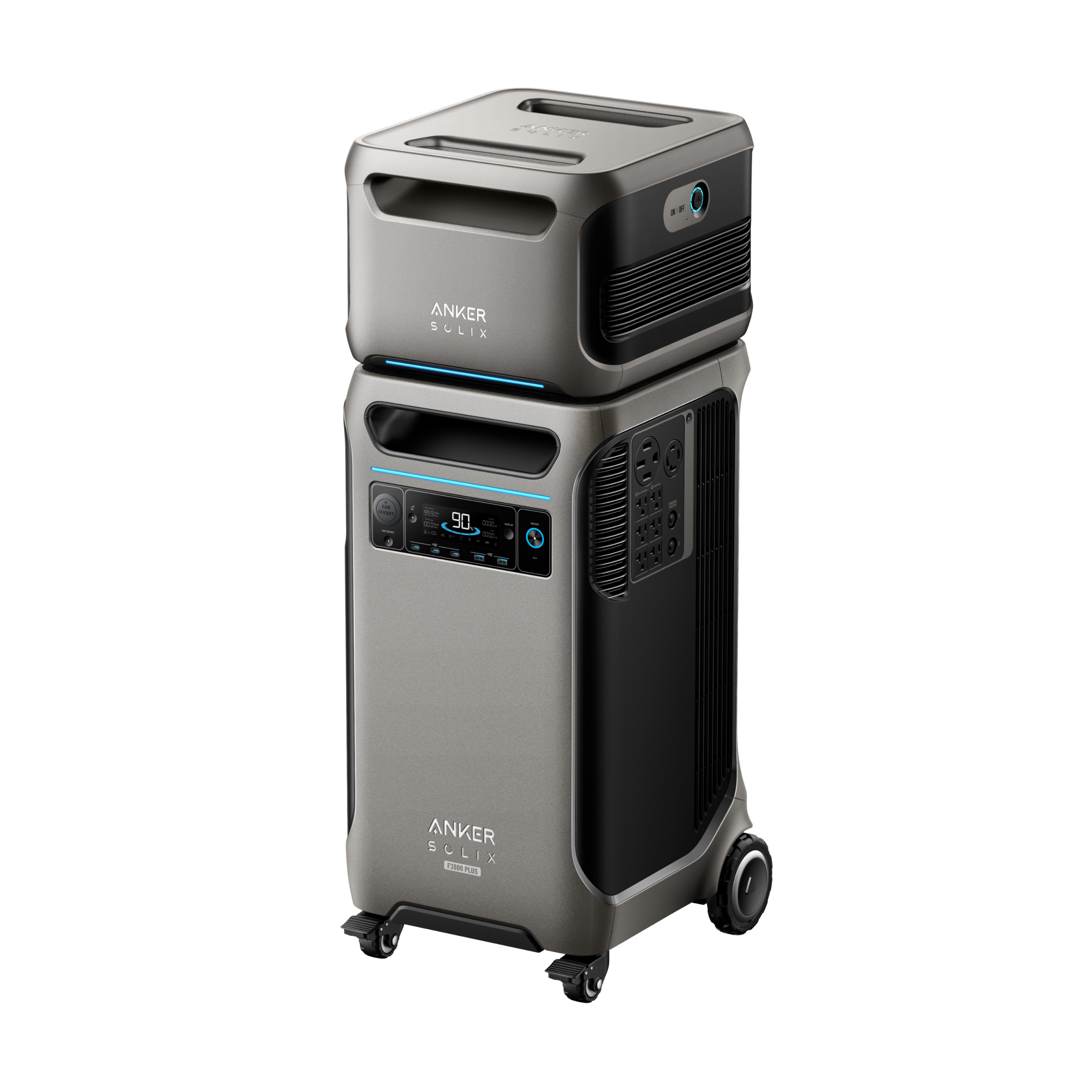 Anker SOLIX F3800 Plus Portable Powerhouse: 3840Wh with Expansion & Free Solar Panel