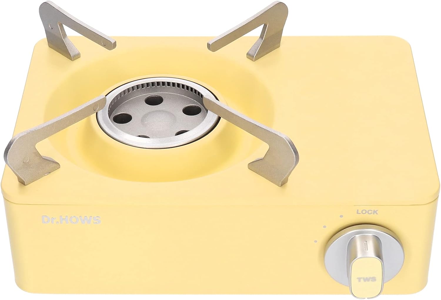 Dr.HOWS Twinkle Mini Portable Butane Camping Stove - Your Outdoor Cooking Companion (Lemon)