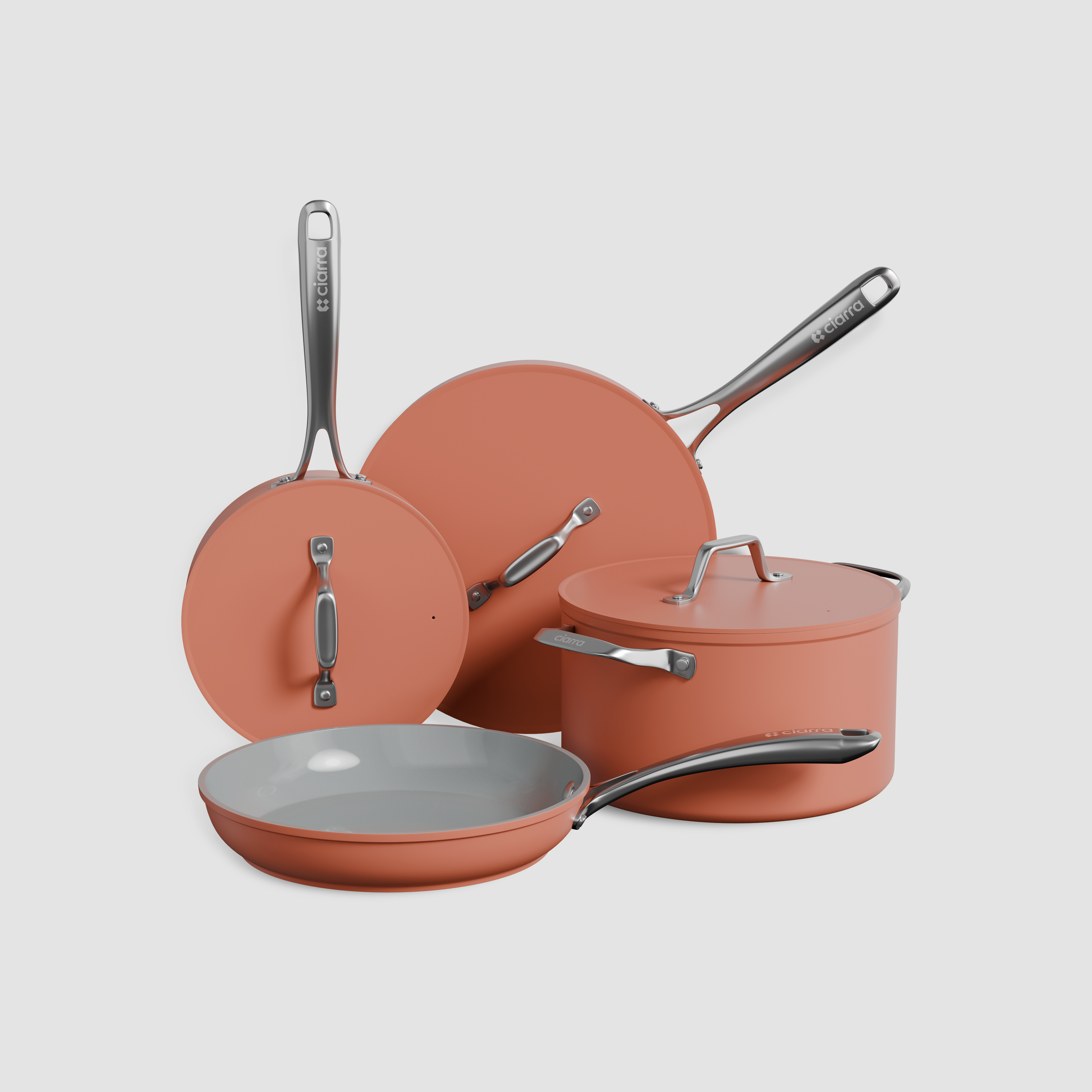 Ciarra Orangina 4-Piece Cookware Set - Elevate Your Cooking