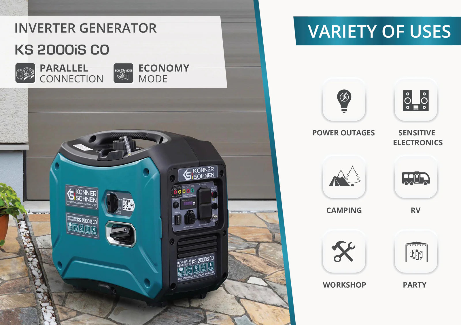 PowerPro 2000iS CO Inverter Generator