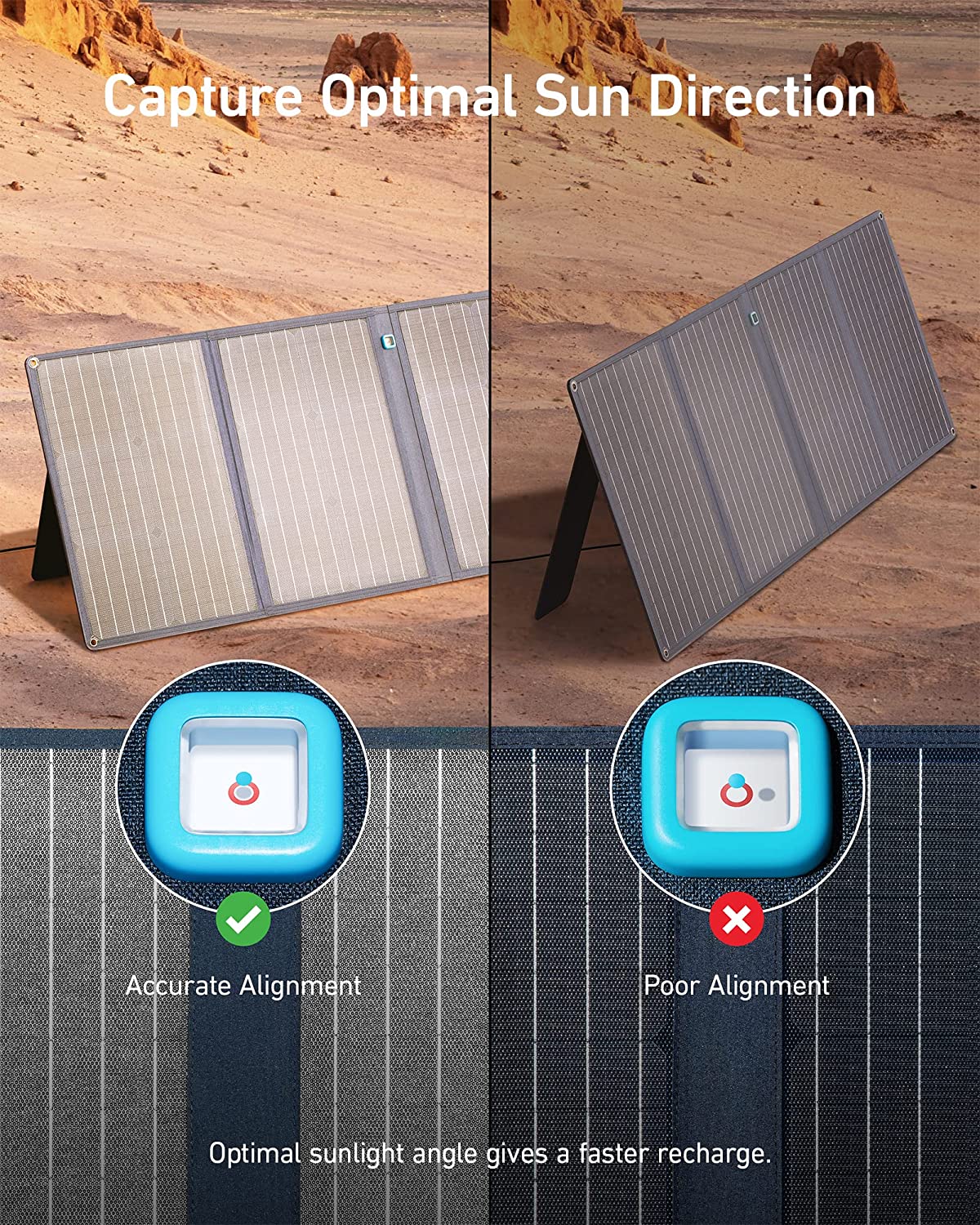 Anker Solix PS100 100W High-Efficiency Portable Solar Panel