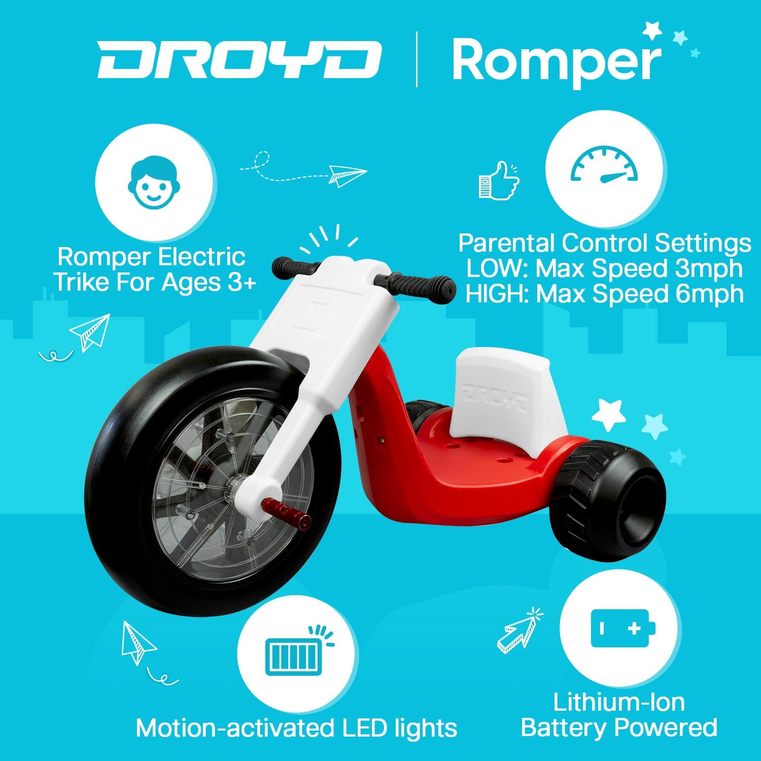 Droyd Romper Kids' Electric Adventure Trike