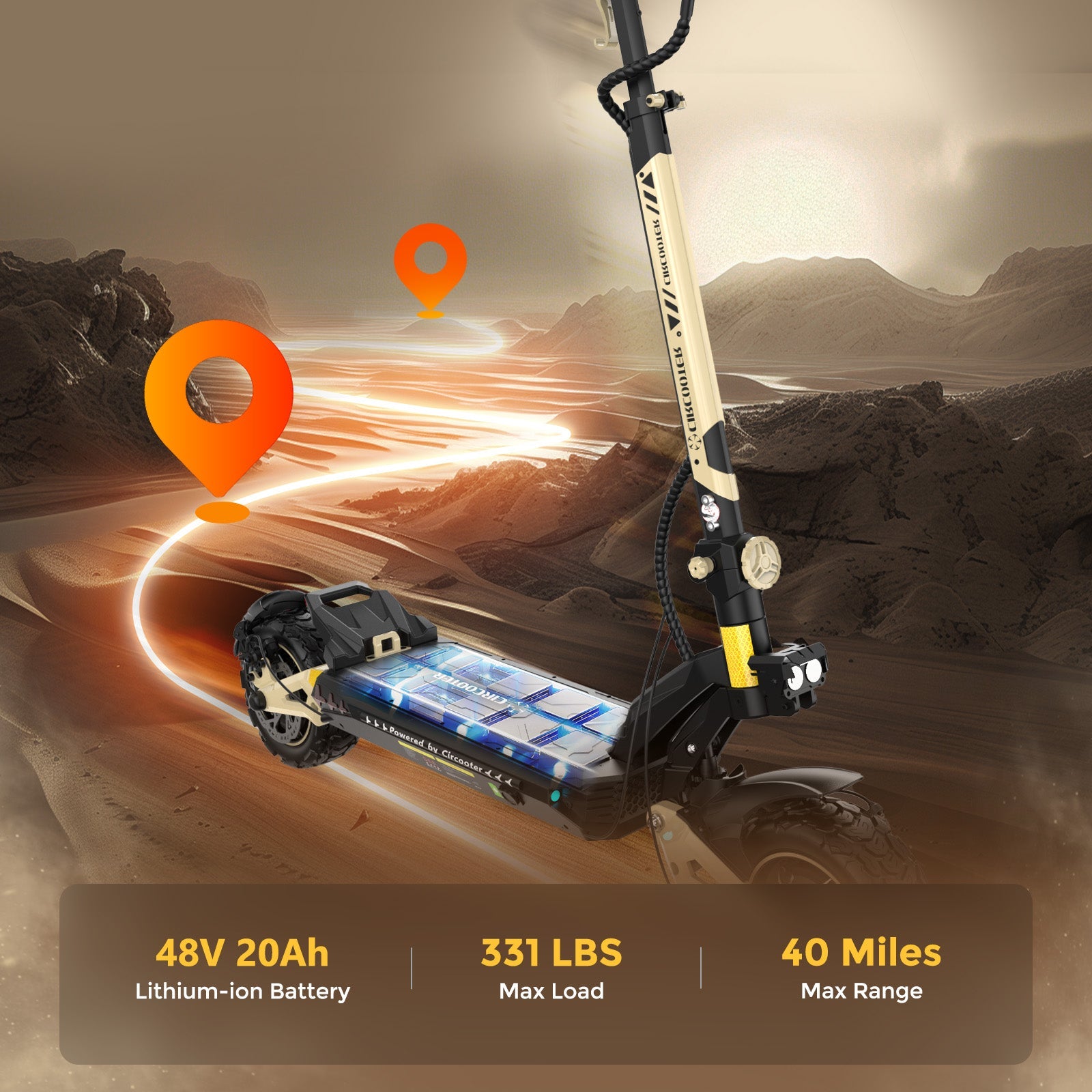 Circooter Cruiser Pro 2400W - The Ultimate Off-Road Electric Scooter