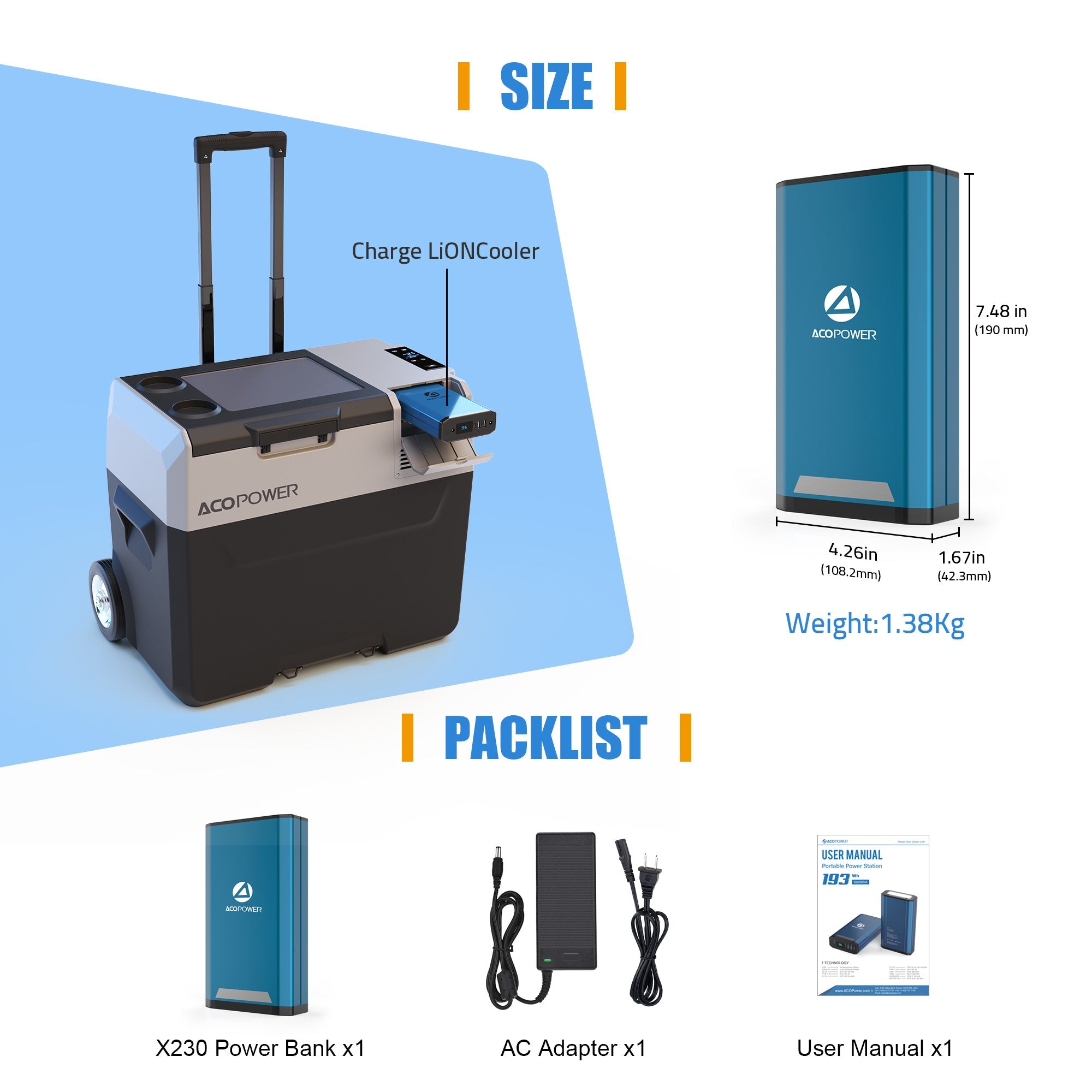 Acopower Ultra-Power 193Wh Power Bank